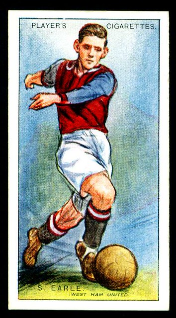 Cigarette Card - Stanley Earle, West Ham Utd