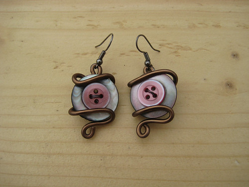 Button earrings | by lholy-chan
