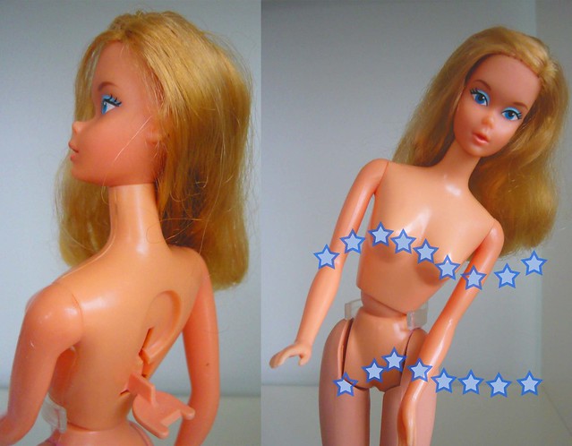 Free moving Barbie ´s body and mechanism.