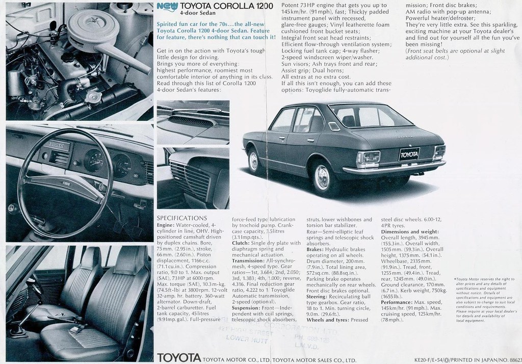 Toyota KE20 Sales Brochure | From the very first date they w… | Flickr
