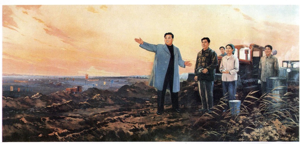 Kim Il-sung Propaganda art from North Korea