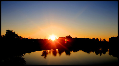 park sunset sun reflection water alabama montgomery blountculturalpark