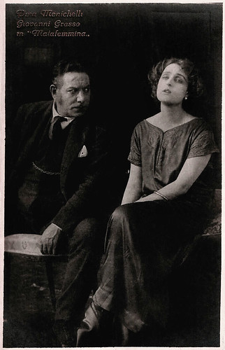Pina Menichelli and Giovanni Grasso in Malafemmina.