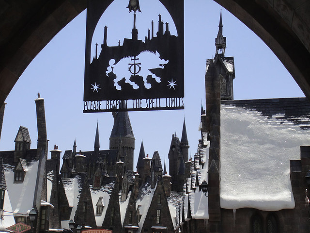 Wizarding World of Harry Potter - entrance to Hogsmeade