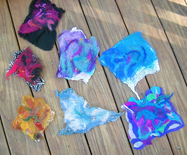 Felt Samples for Brooches or Buttons