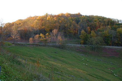 road autumn sunset mountain color westvirginia