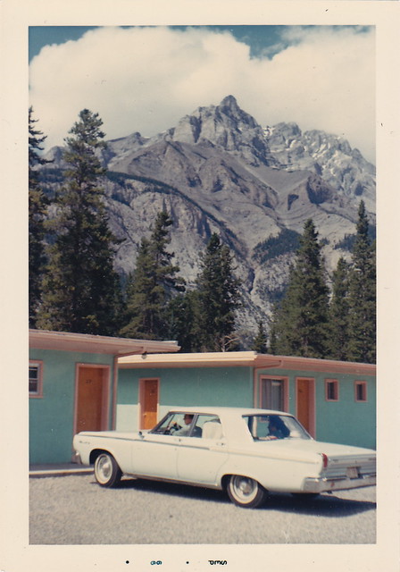 Found Photo -  Dodge Coronet at Motel