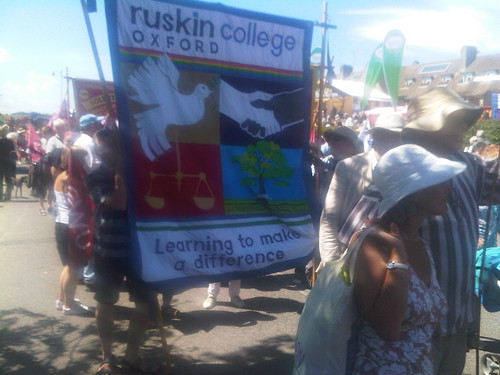 Nigel Williams marching at Tolpuddle 2010