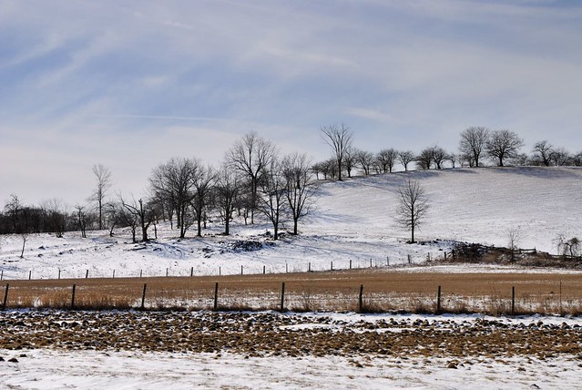 Winter landscape, North Dumfries, Waterloo Region, Ontario