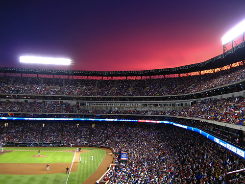 sunset arlington texas baseball astros 2010 supershot rangersballpark sd990is