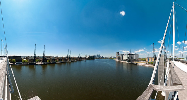 Royal Victoria Dock - 180 Degree Panorama
