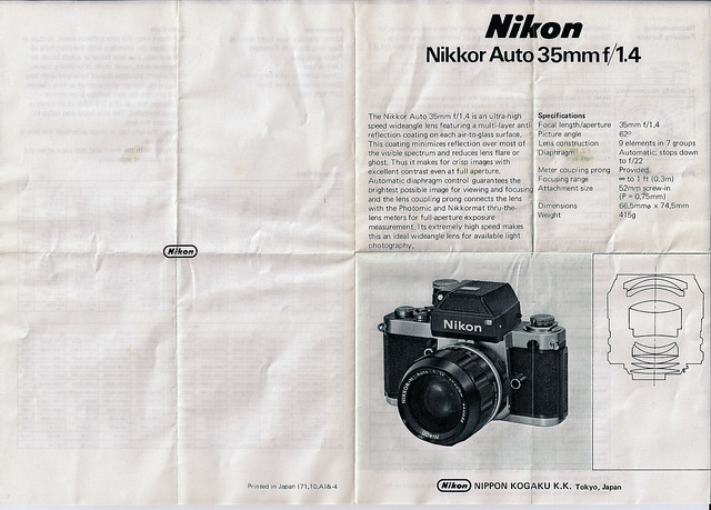 NIKKOR-N 35 f/1.4 Manual
