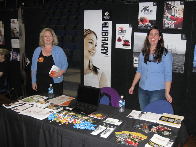 Ruth Talbot-Stokes and Amanda Valent - Great Hall,  University of Newcastle - Open Day, 28 August 2010