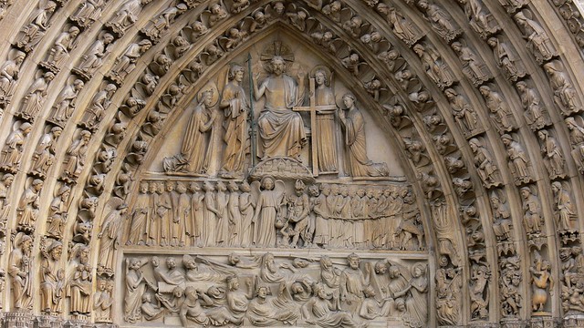 Sat, 04/03/2010 - 15:32 - Portal of the Last Judgement. Notre Dame, Paris 03/04/2010.