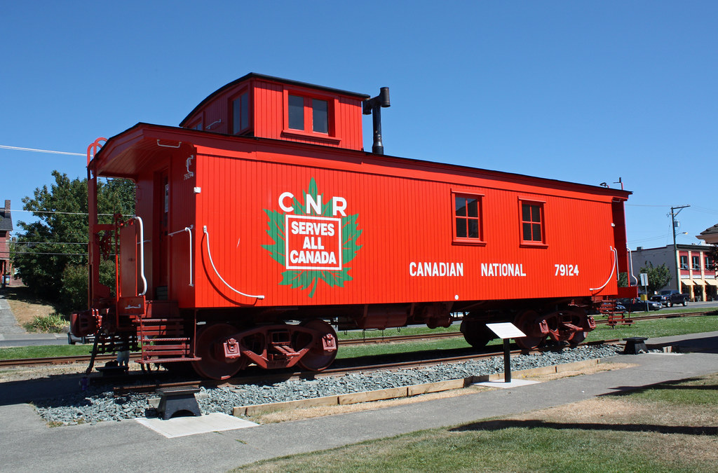 Canadian National caboose.  Duncan BC.  July 24 2010.