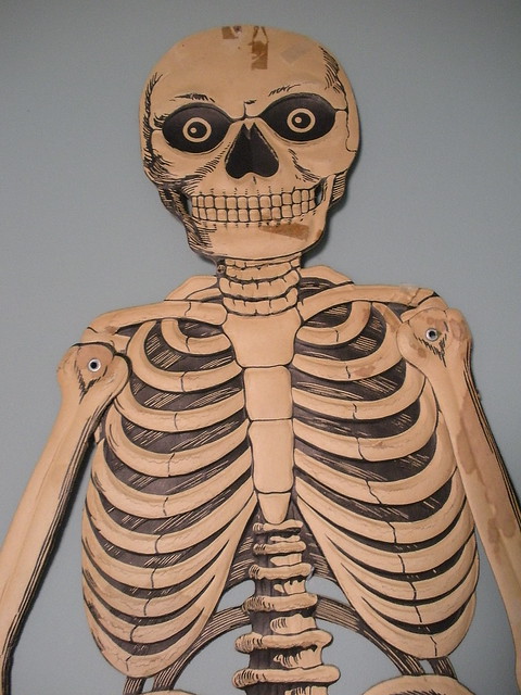 German Embossed Skeleton