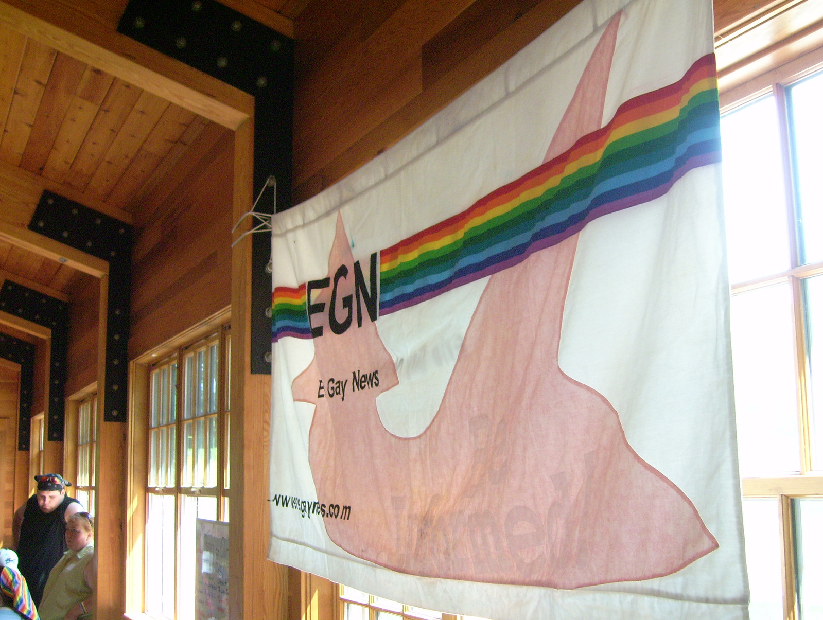 Erie Gay News banner, Photo by James von Loewe (who also made the banner.)
