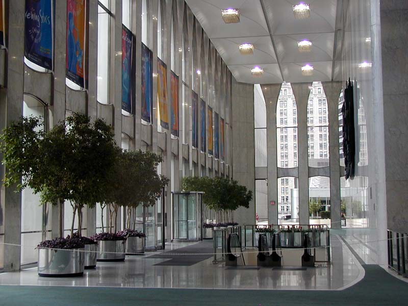 World Trade Center Interior Lobby Inside The Towers There