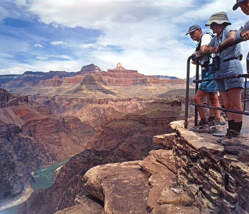 Visitors at Plateau Point, Grand Canyon National Park, Arizona