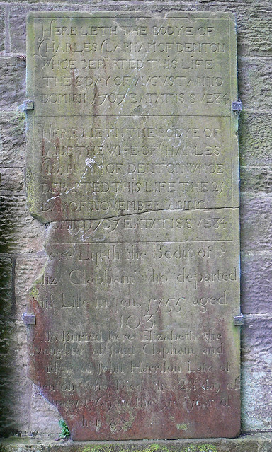 Gravestone of Charles Clapham (d.1707)
