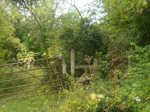 Broken down gate. I went past this with a broken down gait. Rowlands CAstle Circular