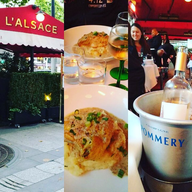 Dinner at Restaurant Brasserie L' Alsace | Champs Elysées | Paris