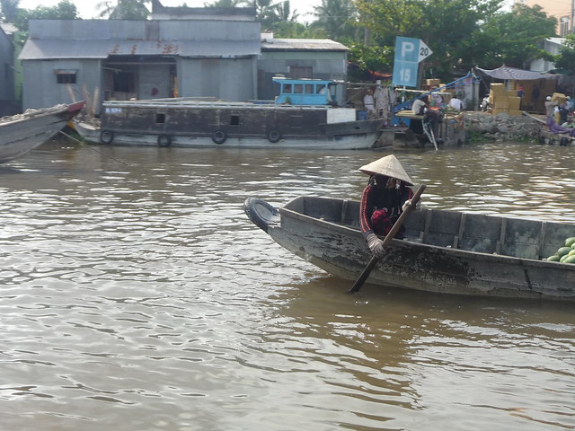 Viêt Nam . Delta du Mékong . Cần Thơ . marché flottant
