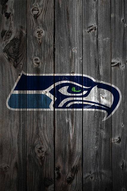 Seattle Seahawks Wood iPhone 4 Background