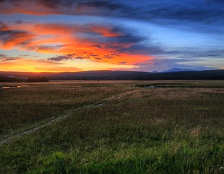 A Sunset in West Yellowstone