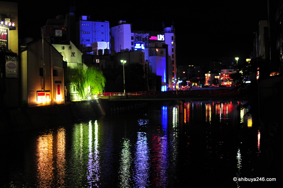 River view at night