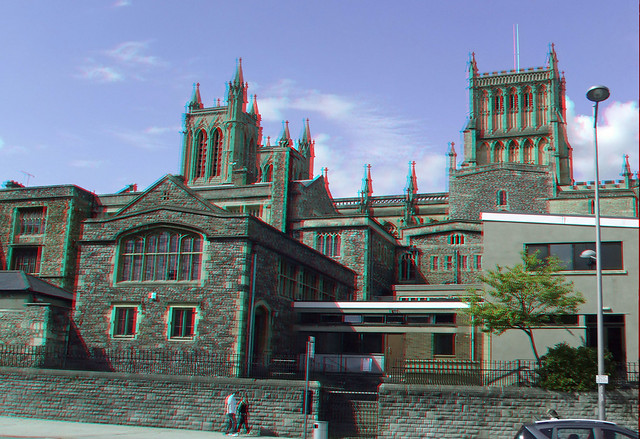 Bristol Harbour festival 2010 in anaglyph 3D stereo red cyan glasses to view