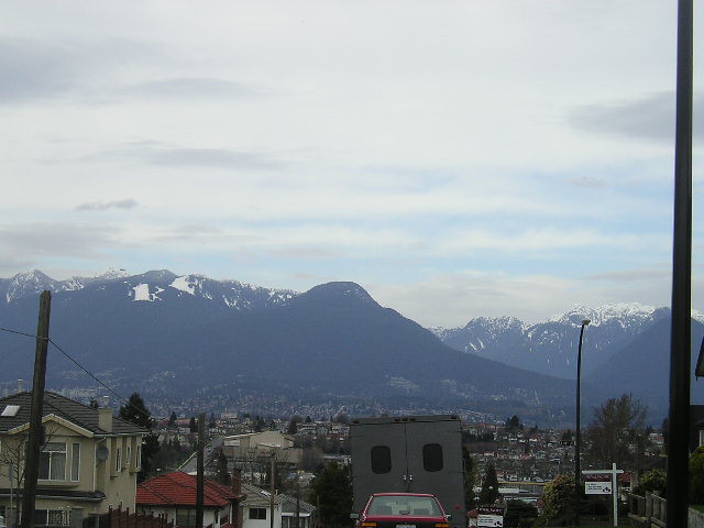 View of the Mountains from Kaslo St.