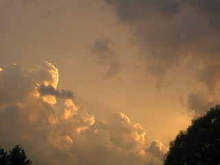 Clouds at sunset, Anderson, Indiana