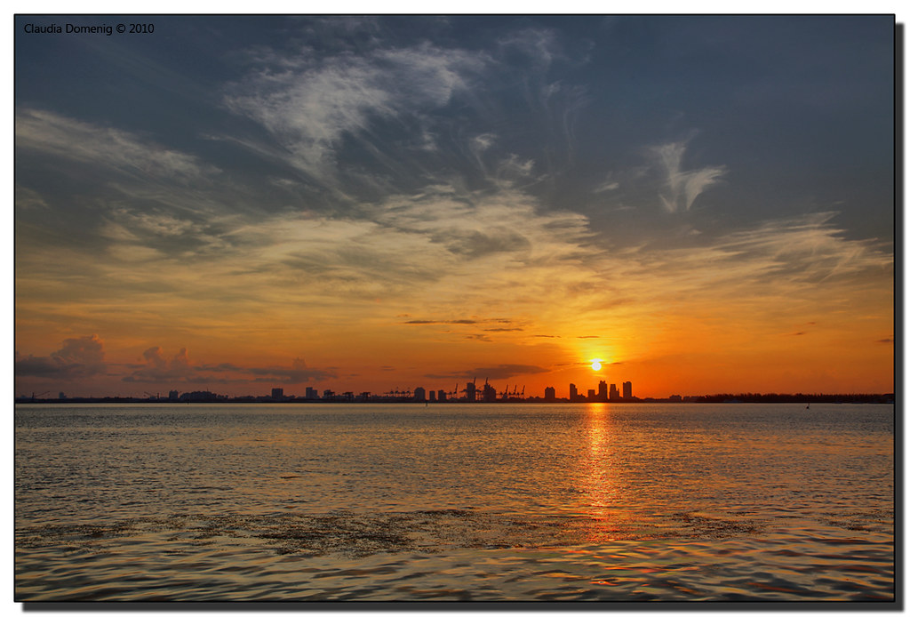Sunrise over Biscayne Bay by Fraggle Red