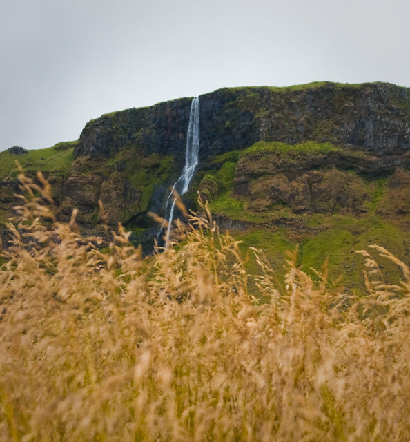 Bjarnarfoss on a rainy day (foss = waterfall)