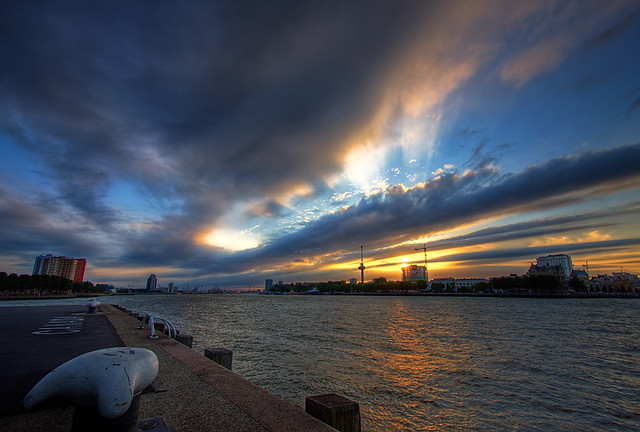 Sunset @ River Maas - Rotterdam