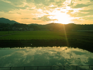 Ibaraki sunset 2　茨城の日没2