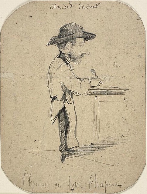 1855-56 Claude Monet Uomo con cappello(ARTIC Chicago)