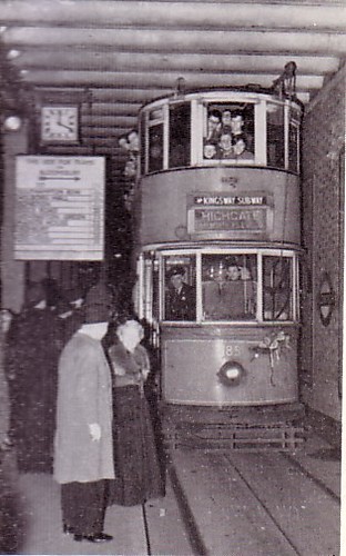 Final passenger tram in the Subway