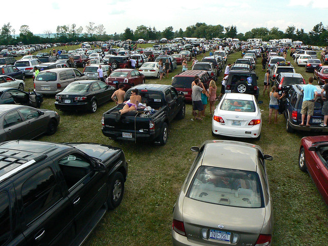 Waiting in line at the gate @ Camp Bisco 2010