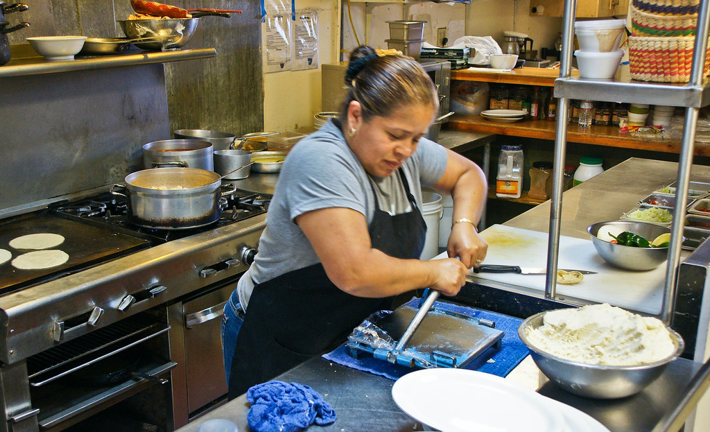 At the Taqueria La Villa in Seaside DSC04579 The cook is… Flickr