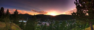 Sunset over Deadwood