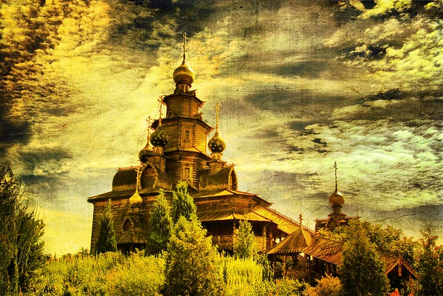 Russian-Orthodoxe wooden Church