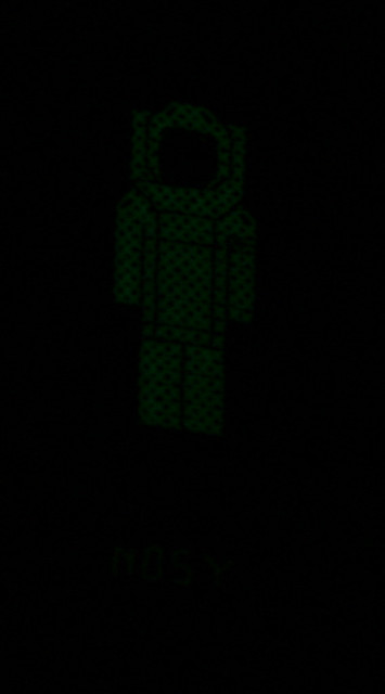 Nosy Spaceman - glows in the dark