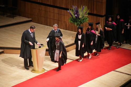 Graduation ceremony underway at the Royal Festival Hall