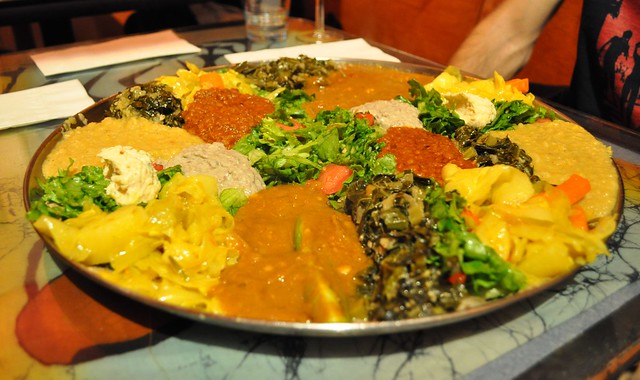 Ethiopian food in Berkeley.