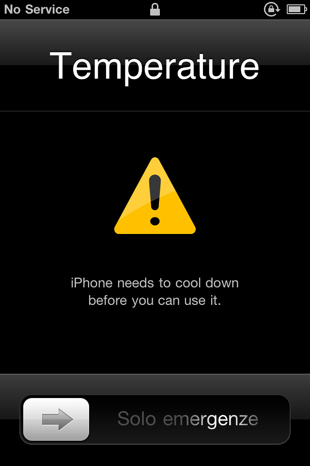 overheated iphone but cold to the touch :(
