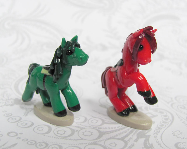 Red and Green Horses
