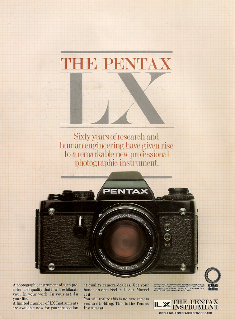 Pentax LX Ad | As I remember, this was the last pro-level 35… | Flickr