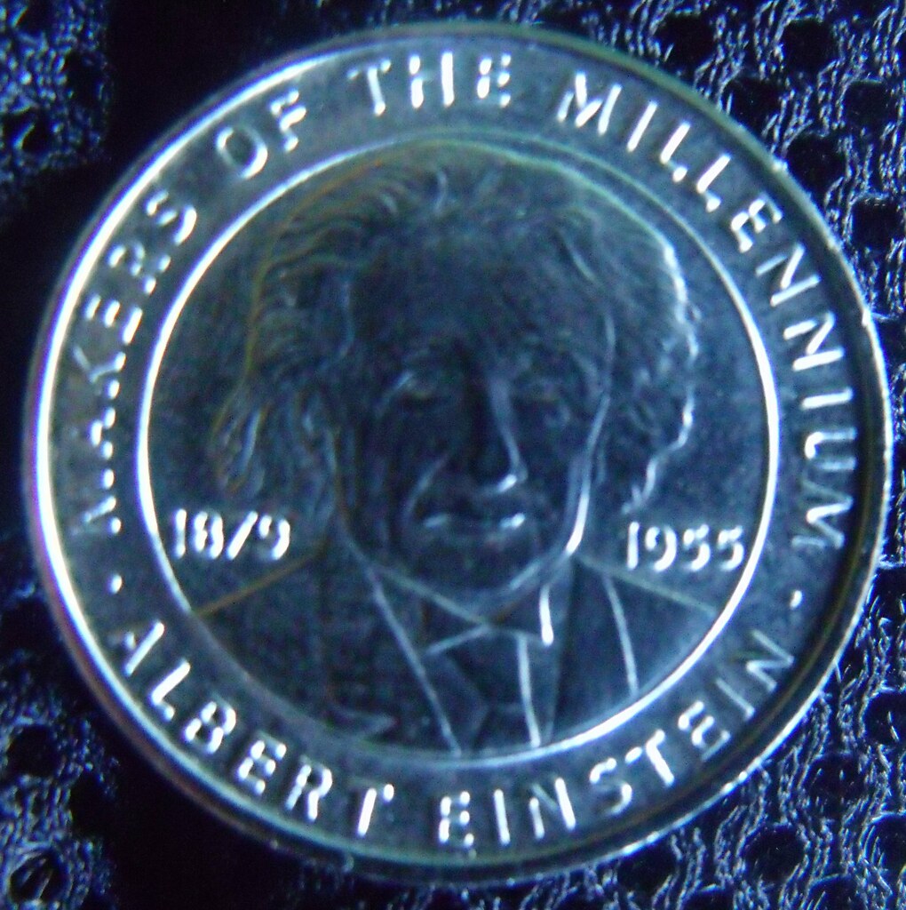 Millennium 2000 coin - Makers of the Millennium - Albert Einstein